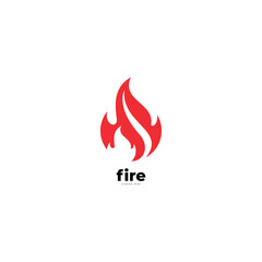 fire logo design. logo type and vector logo
