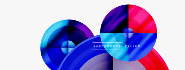 Creative circle geometric abstract background
