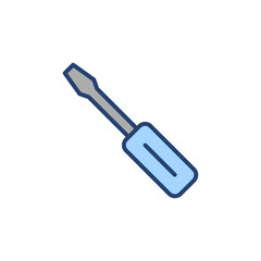 Screwdriver icon vector.tools sign and symbol