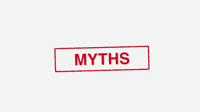 Real Hand Stamping Myths Stamp on White Background
