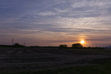 Whispy Clouds in the Evening Sky