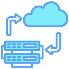 server backup icon, are often used in design, websites, or applications, banner, flyer to convey specific concepts related to data management and security.