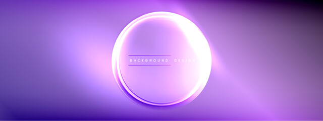 Vector abstract background - liquid transparent bubble shapes on fluid gradient with shadows and light effects