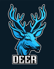Deer gaming logo with best quality 