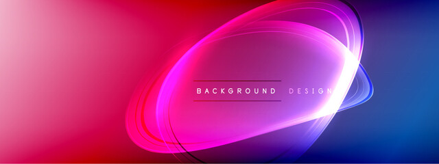 Vector abstract background - liquid transparent bubble shapes on fluid gradient with shadows and light effects