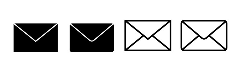 Mail icon set illustration. email sign and symbol. E-mail icon. Envelope icon