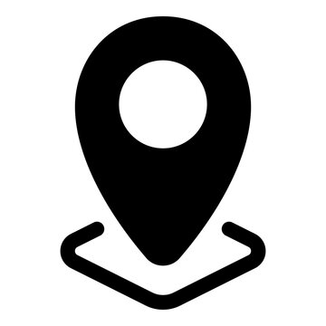 Pin location icon for map and navigation