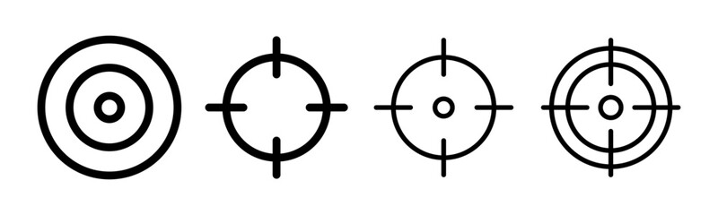 Target icon set illustration. goal icon vector. target marketing sign and symbol