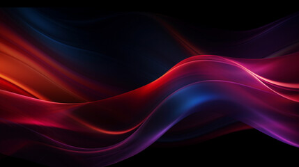 Abstract background with smoke wave lines. Minimalist wallpaper. Generative AI
