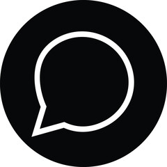 Comment icon. Speech bubble icon symbol. Conversation line icon in trendy flat design. comments icon on white background