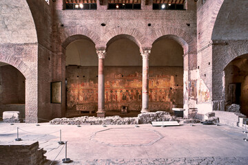 Santa Maria Antiqua byzantine church at the Roman Forum, Italy
 - obrazy, fototapety, plakaty
