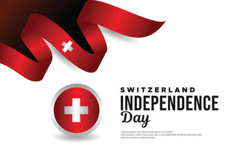 Switzerland Independence Day Illustration Design