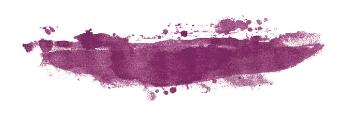 Dark purple watercolor background. Artistic hand paint. Isolated on transparent background.