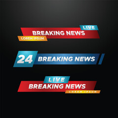 Breaking News Badge Design for Media