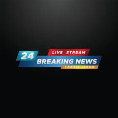 Breaking News Badge Design for Media