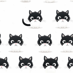 Fototapeta premium set of cats