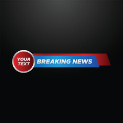 Breaking News Badge Design for Media