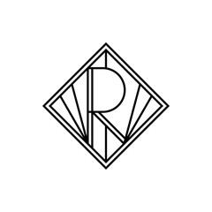 Monogram Logo in Art Deco Style