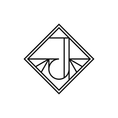 Monogram Logo in Art Deco Style