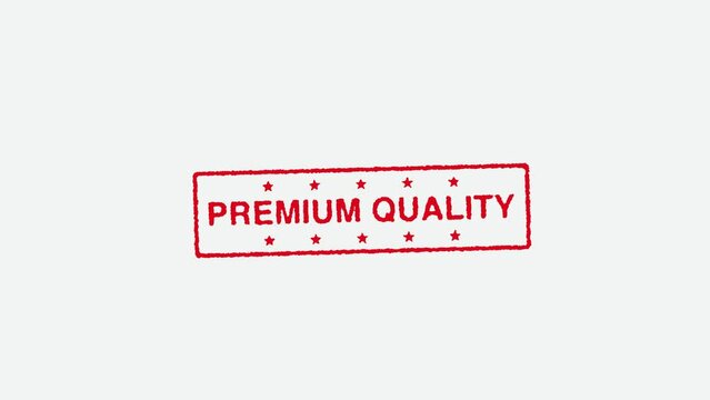 Real Hand Stamping Premium Quality on White Background