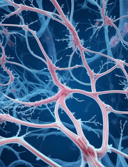 Neurons and nervous system Nerve cells background