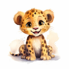 Leopard Watercolor base - 627925386