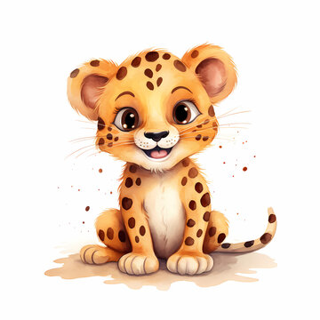 Leopard Watercolor base