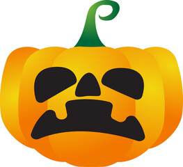 The jack o lantern pumpkin Boarder line for halloween content