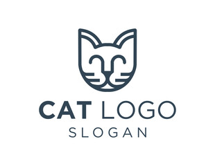 Logo design about Cat on a white background. made using the CorelDraw application.