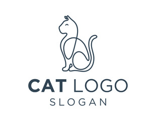 Logo design about Cat on a white background. made using the CorelDraw application.