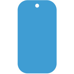 Digital png illustration of blue to from gift card label on transparent background