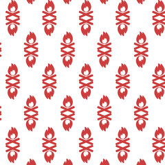 Digital png illustration of red campfires on transparent background