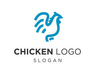 Logo design about Chicken on a white background. made using the CorelDraw application.