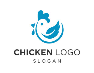 Logo design about Chicken on a white background. made using the CorelDraw application.