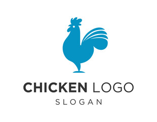 Logo design about Chicken on a white background. made using the CorelDraw application.