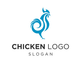 Logo design about Chicken on a white background. made using the CorelDraw application.