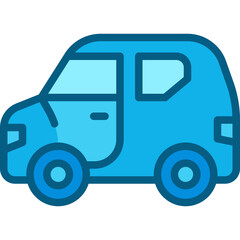 Fototapeta premium mini car two tone icon