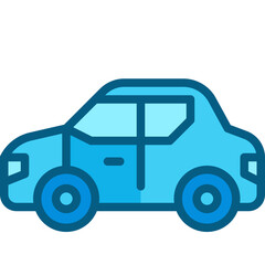 Fototapeta premium sedan two tone icon