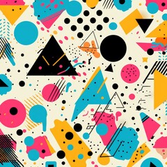 Abstract seamless pattern colorful texture effect