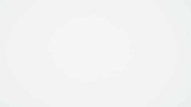 Rectangular Stamp Pressed and Hold on White Background