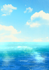 Obraz premium 海と青空