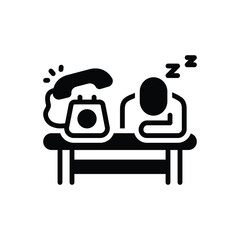 Black solid icon for meanwhile