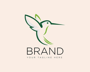 hummingbird flying logo icon symbol design template illustration inspiration © ShiipArts
