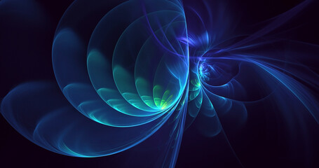 3D rendering abstract fantasy light fractal background