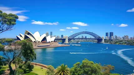 Obraz premium Stunning view of Sydney Harbour