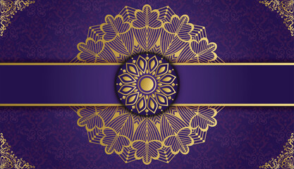 Extraordinary creative invitation card with floral mandala. Royal ornamental mandala design background. Decoration, Decorative, Ornament, Ornamental, India, Indian, invitation, Wedding, Anniversary, 