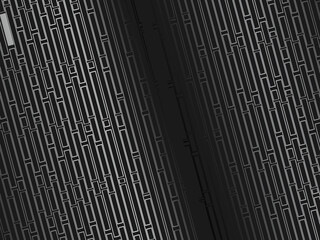 Gray line on black. Minimalist design. Cover design templates, business flyer layouts, wallpapers, etc.