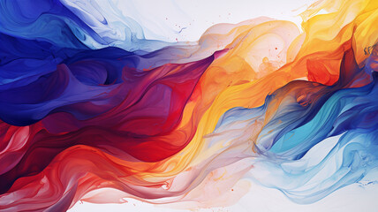 Modern abstract colorful watercolor art background. Generative AI