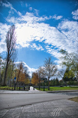 A view of Hokkaido University in Sapporo, Hokkaido, Japan.