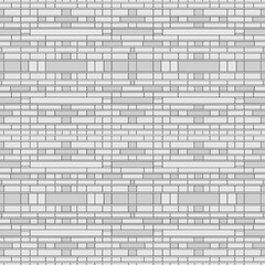 Vector seamless pattern of white brick wall texture. Brick wall background.